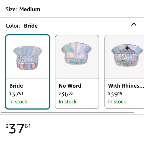 NWT bride captain hat - Picture 6 of 7